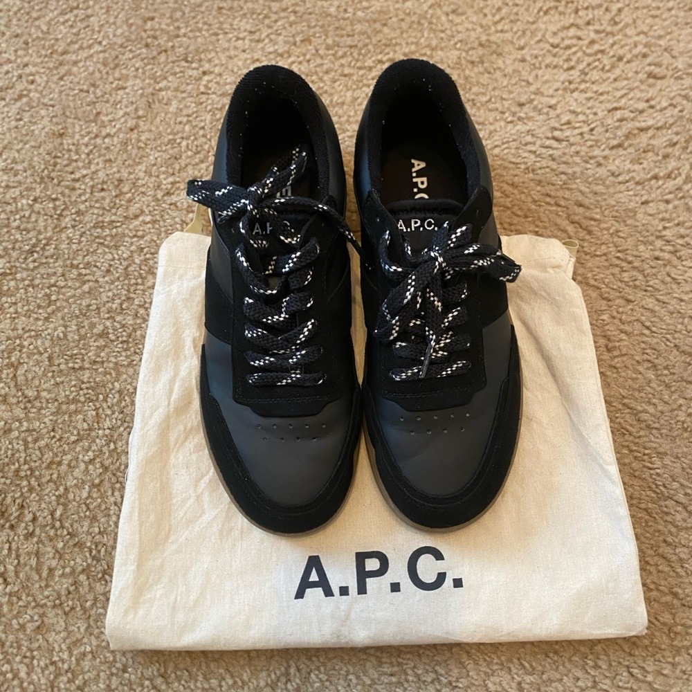 A.P.C. Unisex Black Sneakers